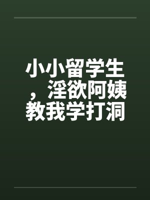 小小留学生，淫欲阿姨教我学打洞笔趣阁无弹窗封面