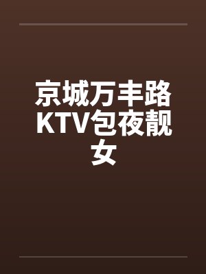 京城万丰路KTV包夜靓女by佚名封面
