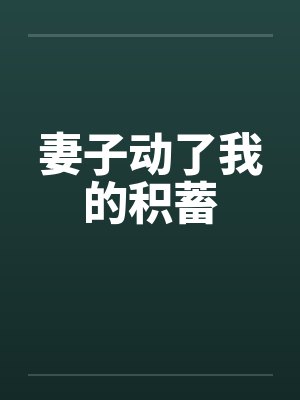妻子动了我的积蓄by佚名封面