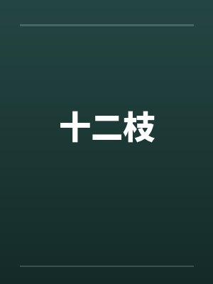 十二枝by佚名封面