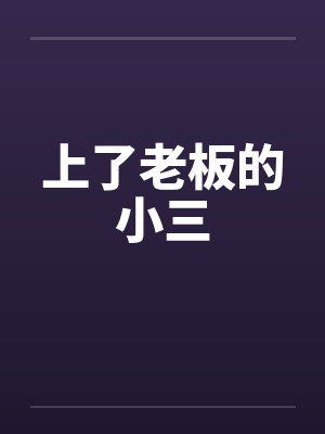 上了老板的小三封面