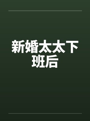 新婚太太下班后封面