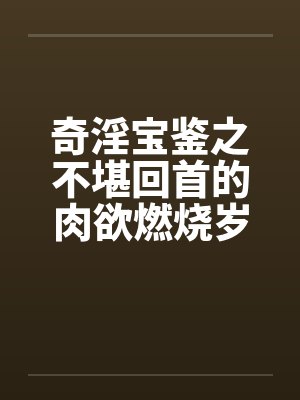 奇淫宝鉴之不堪回首的肉欲燃烧岁月封面