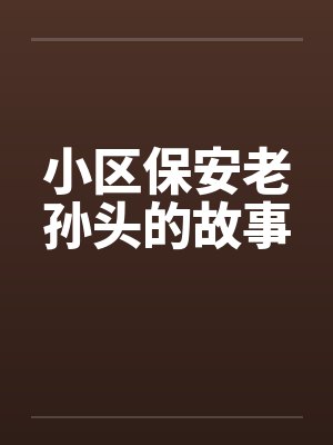 小区保安老孙头的故事by佚名封面