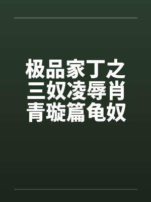 极品家丁之三奴凌辱肖青璇篇龟奴篇by佚名笔趣阁无弹窗封面