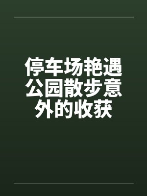 停车场艳遇公园散步意外的收获封面