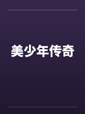 美少年传奇by佚名封面