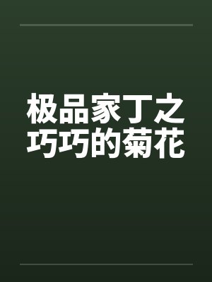 极品家丁之巧巧的菊花封面