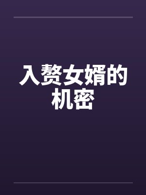 入赘女婿的机密封面