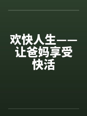 欢快人生——让爸妈享受快活by佚名封面