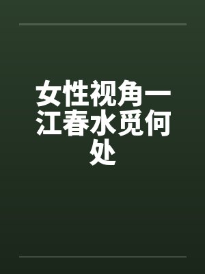 女性视角一江春水觅何处笔趣阁无弹窗封面