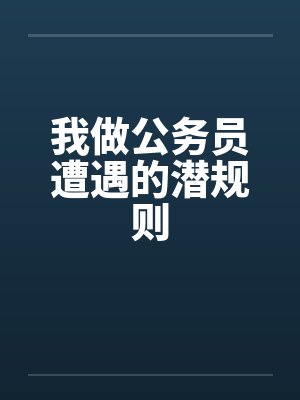 我做公务员遭遇的潜规则by佚名笔趣阁无弹窗封面