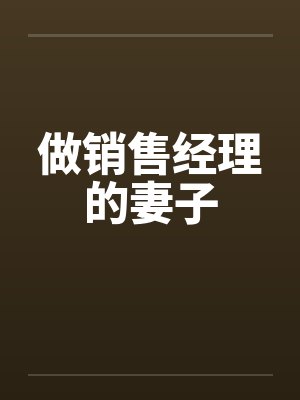 做销售经理的妻子封面