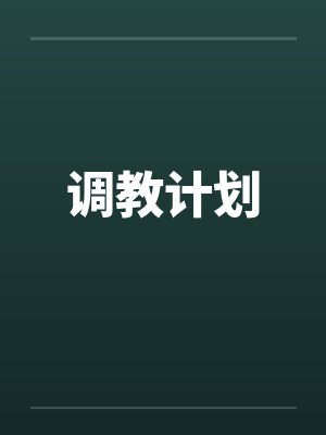 调教计划封面