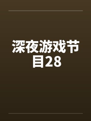 深夜游戏节目28by佚名封面