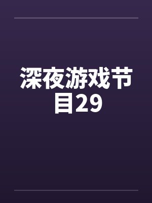 深夜游戏节目29封面