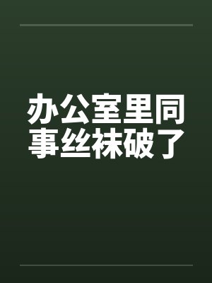 办公室里同事丝袜破了封面