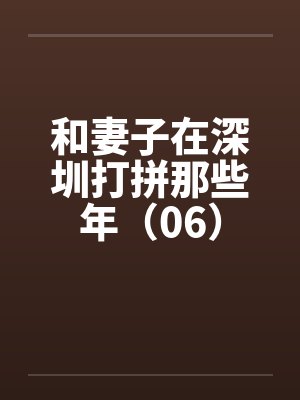 和妻子在深圳打拼那些年（06）笔趣阁无弹窗封面