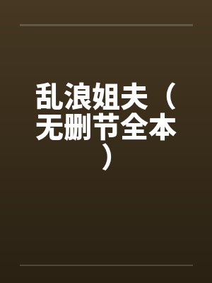 乱浪姐夫（无删节全本）by佚名笔趣阁无弹窗封面