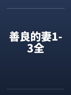 善良的妻1-3全封面