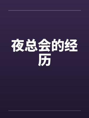 夜总会的经历封面